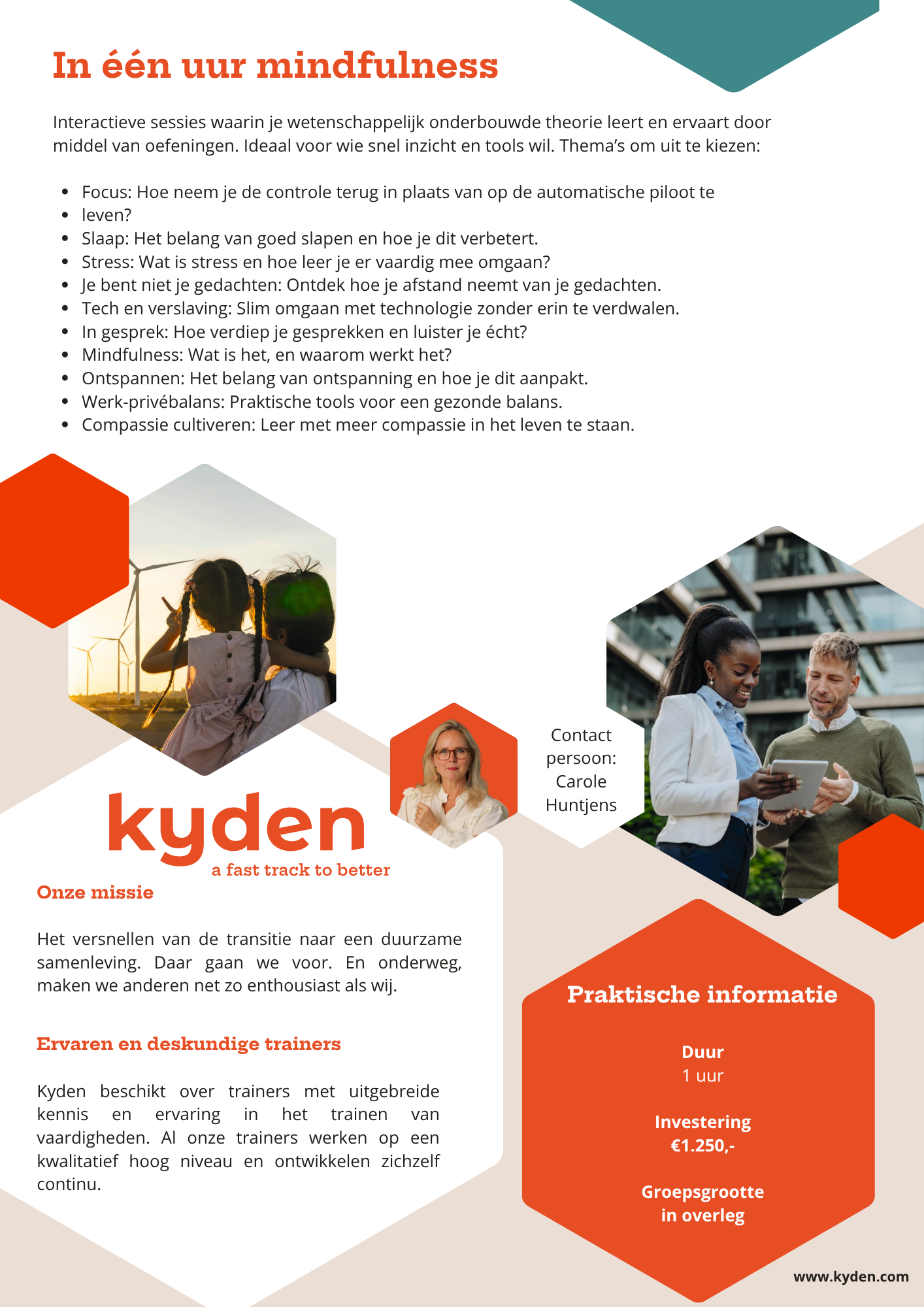 In één uur mindfulness (workshop)